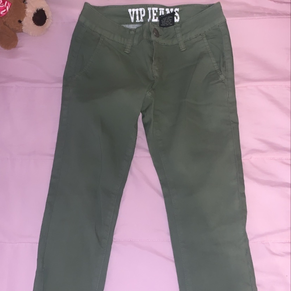 olive green jeans